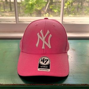 Pink Yankee baseball cap